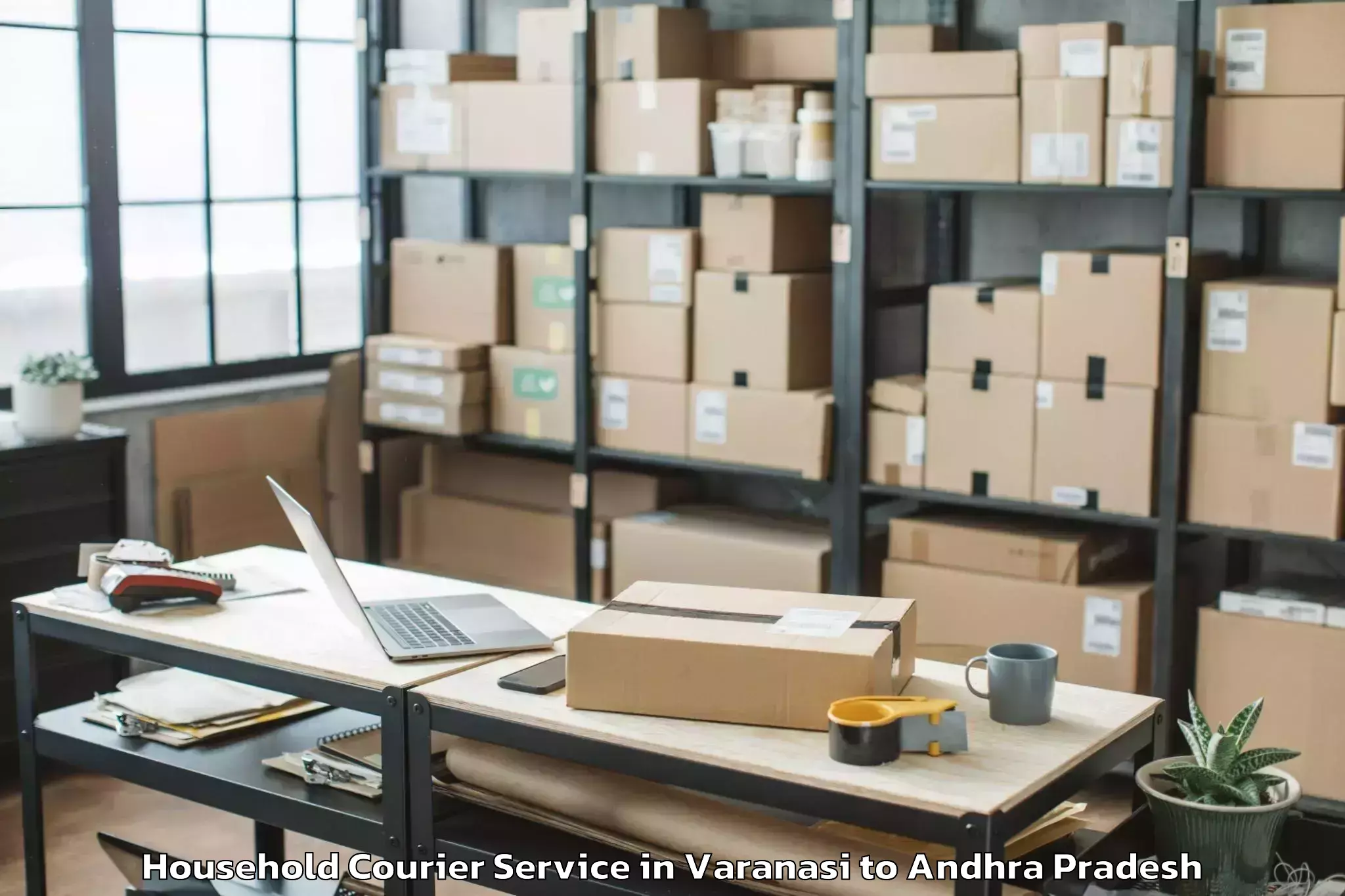 Reliable Varanasi to Pedacherlo Palle Household Courier